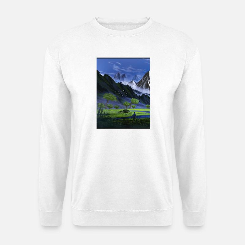 Alpental & Blue Mountains - Unisex Pullover - Weiß