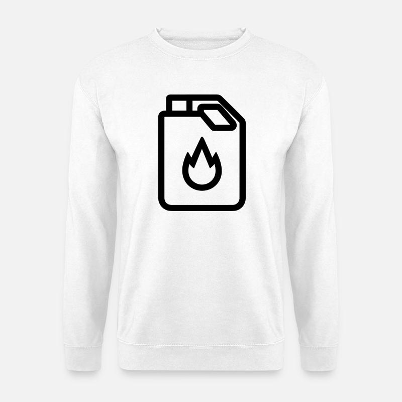 bidon d’essence - Sweat-shirt Unisexe - blanc