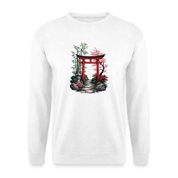 Japanese Garden Path - Unisex Sweatshirt - white - Front