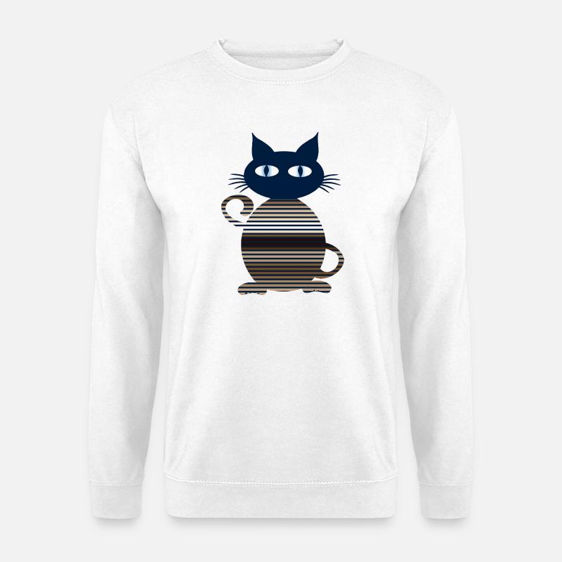 chat - Sweat-shirt Unisexe - blanc