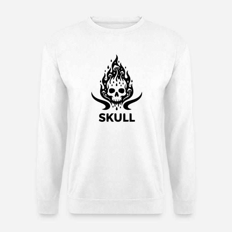 Skull - Sweat-shirt Unisexe - blanc