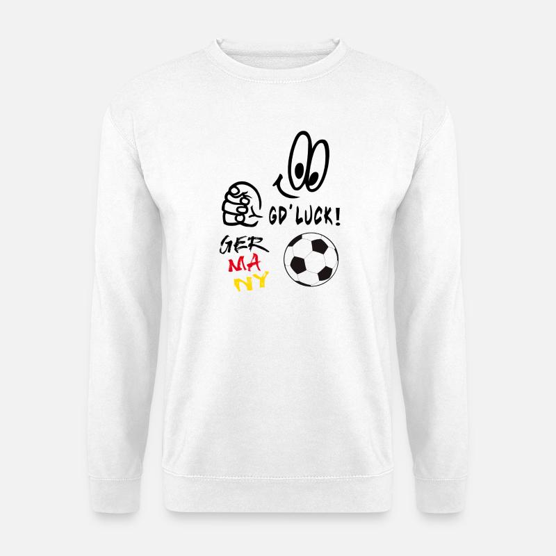 Fußball - Unisex Pullover - Weiß