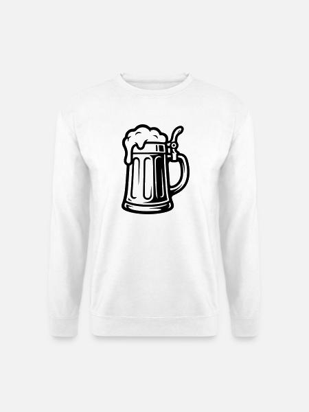 Beer Mug Symbol Beer - Unisex Sweatshirt - white