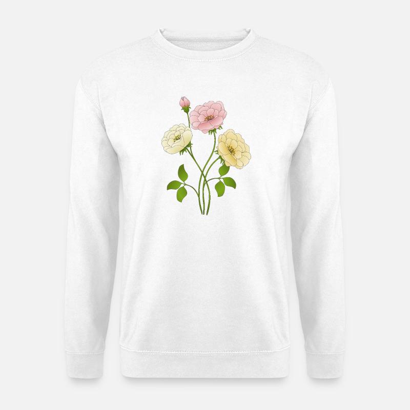 Blumen - Unisex Pullover - Weiß