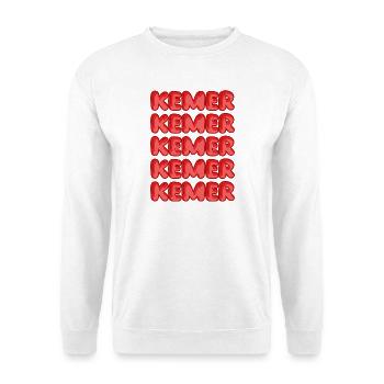 Kemer Bubble Repeat Muster - Unisex Pullover - Weiß - Vorne