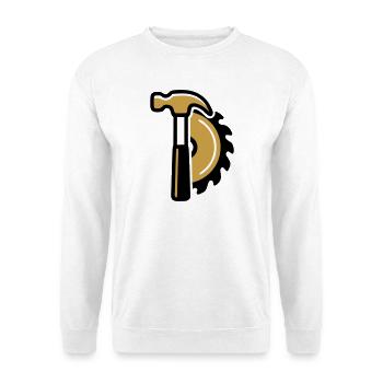 Hammer Kreissaege Logo - Unisex Pullover - Weiß - Vorne