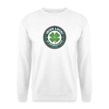 Shamrock Lucky Saint-Patrick - Sweat-shirt Unisexe - blanc - Devant