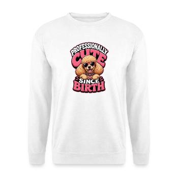 Caniche - Sweat-shirt Unisexe - blanc - Devant