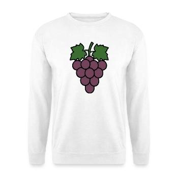 Grapes Green Grapevine Wine Gift - Unisex Sweatshirt - white - Front