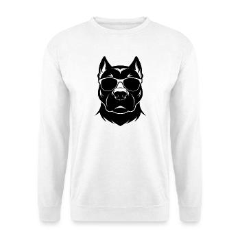 Pitbull Sunglasses - Unisex Sweatshirt - white - Front