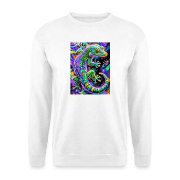 Gecko - Sweat-shirt Unisexe - blanc - Devant