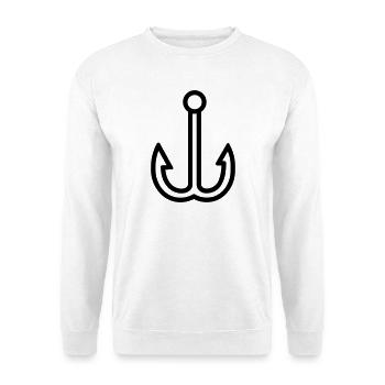 Boat Gaff Nautical Tool - Unisex Pullover - Weiß - Vorne - Alina (178cm) & Michal (187cm)