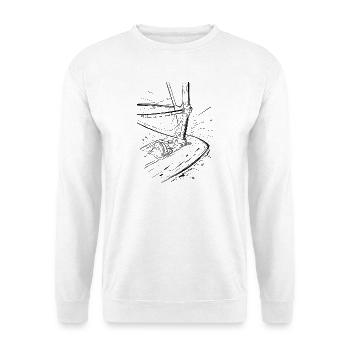 Windsurfen - Unisex Pullover - Weiß - Vorne - Alina (178cm) & Michal (187cm)