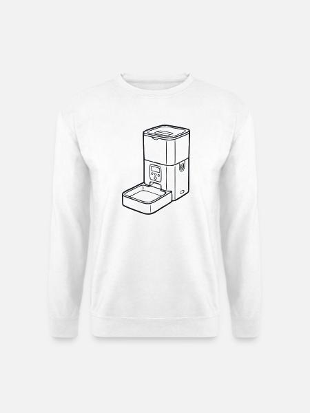 Futterautomat Haustier Grafik - Unisex Pullover - Weiß