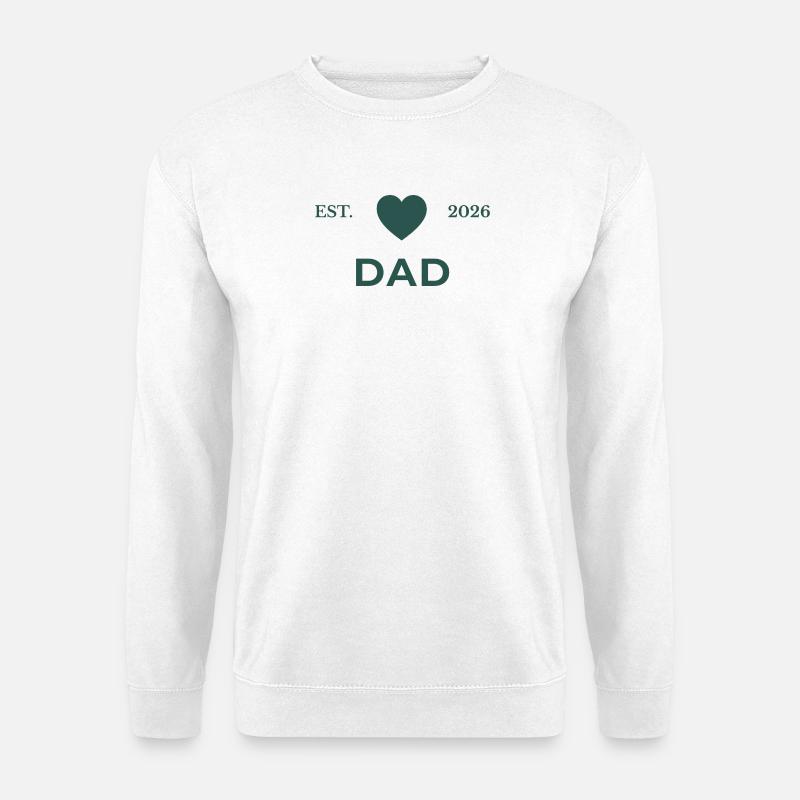 Papa gegründet 2026 - Unisex Pullover - Weiß