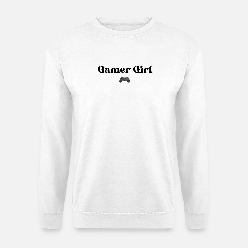 Gamer Girl - Unisex Pullover - Weiß