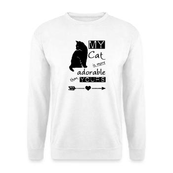 My Cat - more adorable than yours - Unisex Sweatshirt - white - Front