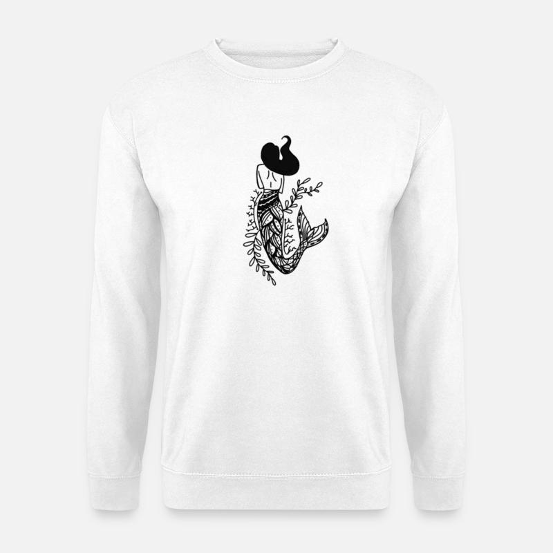 Meerjungfrau Sirena - Unisex Pullover - Weiß