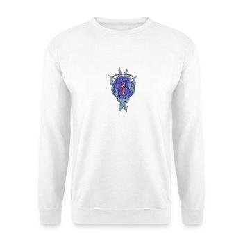 Mystic Cross-Eyed Pendant - Unisex Sweatshirt - white - Front