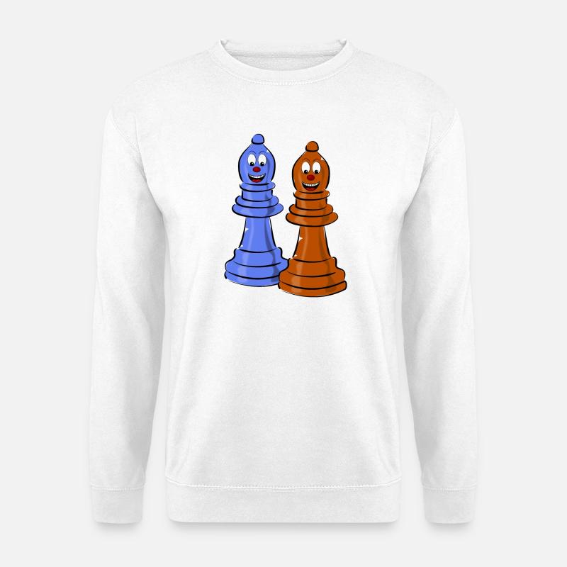 schach sport figuren - Unisex Pullover - Weiß