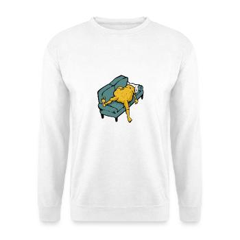 Sofa Kartoffel eingeschlafen - Unisex Pullover - Weiß - Vorne