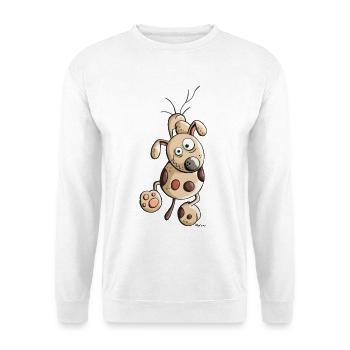 Sportlicher Hund - Unisex Pullover - Weiß - Vorne