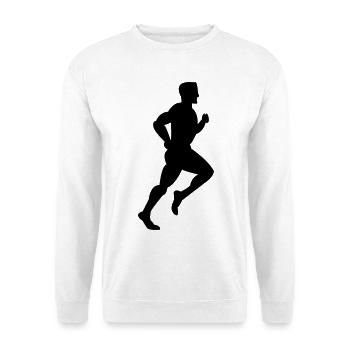 Läufer - Unisex Pullover - Weiß - Vorne