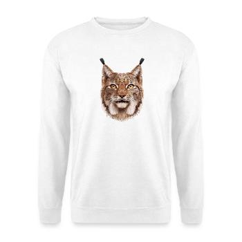 Luchs - Unisex Pullover - Weiß - Vorne - Alina (178cm) & Michal (187cm)