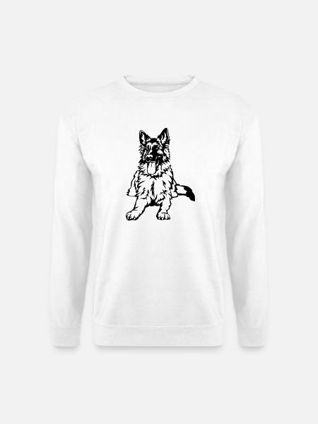 German Shepherd - Unisex Sweatshirt - white