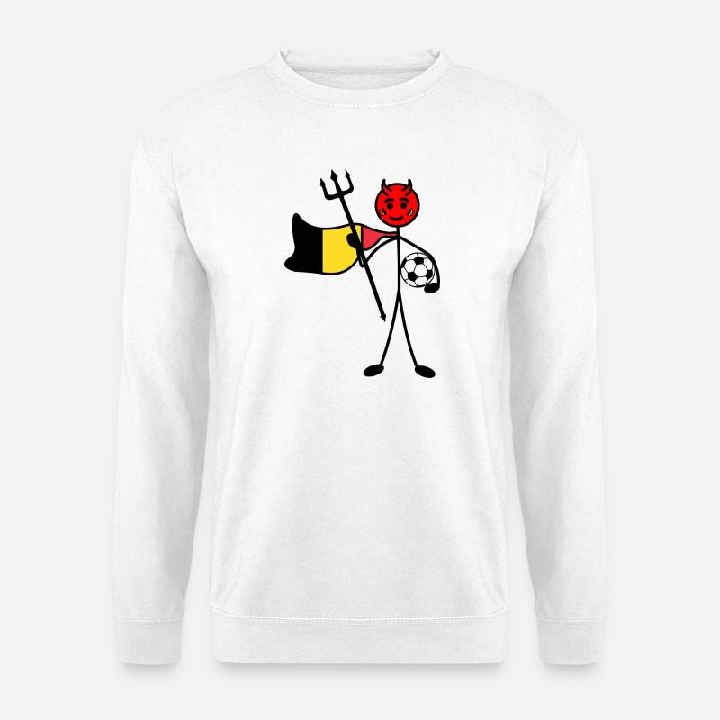 Red devil hero - Unisex Sweatshirt - white