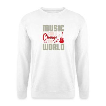 La musique change le monde Design - Sweat-shirt Unisexe - blanc - Devant
