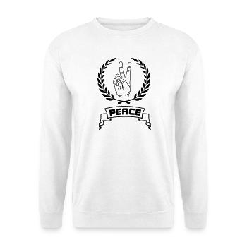 Hand gesture peace - Unisex Sweatshirt - white - Front