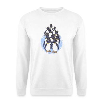 Vögel Tier Zoo Pinguin Antarktis Seevogel - Unisex Pullover - Weiß - Vorne
