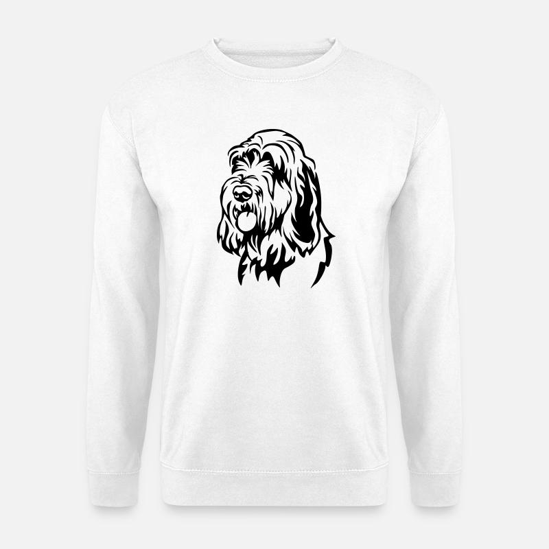 Spinone Italiano Head - Unisex Sweatshirt - white