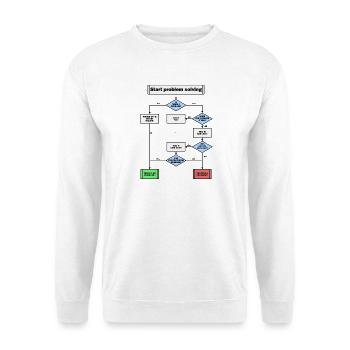 Problem solving! - Unisex Sweatshirt - white - Front