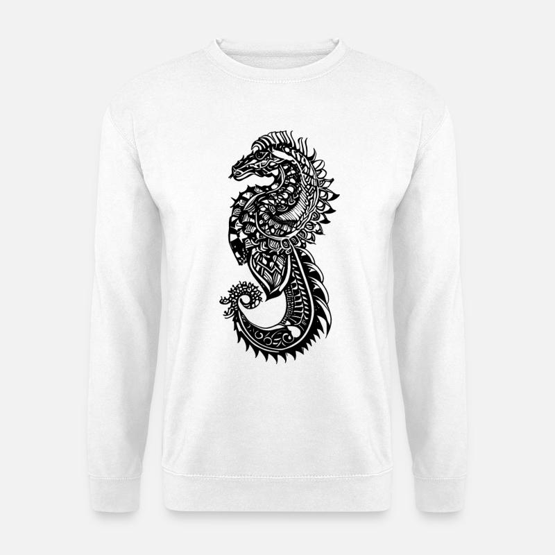 Seepferdchen Tattoo - Unisex Pullover - Weiß