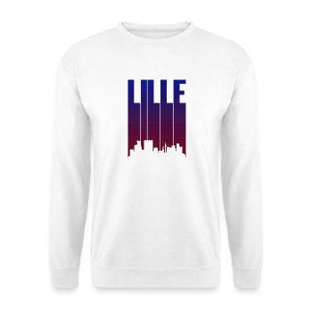 Lille Skyline Gradient - Unisex Sweatshirt - white - Front