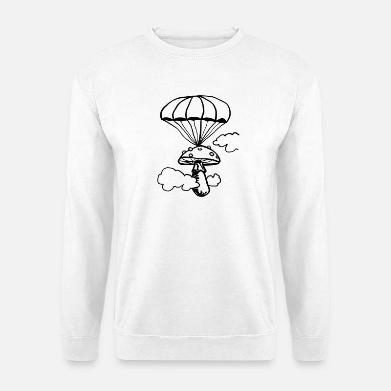 Schwimmender Pilz - Unisex Pullover - Weiß