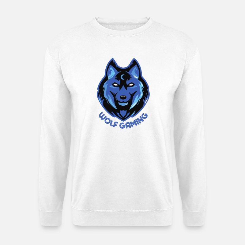 WOLF GAMING - Unisex Pullover - Weiß