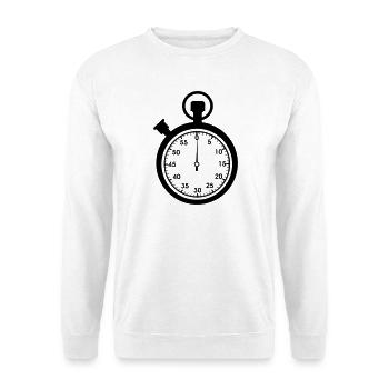 Stopwatch minute - Unisex Sweatshirt - white - Front