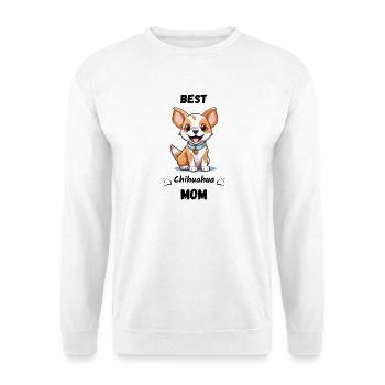 Best Chihuahua Mom - Unisex Pullover - Weiß - Vorne