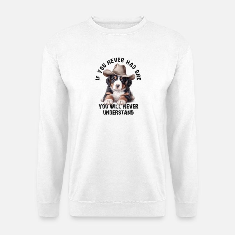 Berner Sennenhund - Unisex Pullover - Weiß