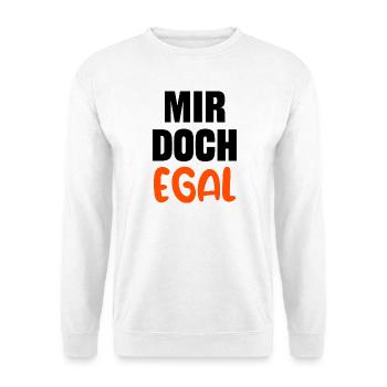 I don't care Statement Indifferent Chill - Unisex Sweatshirt - white - Front