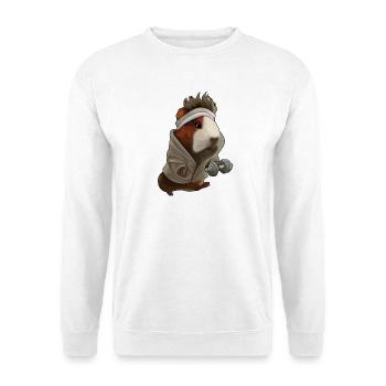 Design sportif de cochon d’Inde – Drôle et mignon - Sweat-shirt Unisexe - blanc - Devant