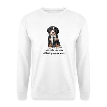 Bouvier bernois - Sweat-shirt Unisexe - blanc - Devant