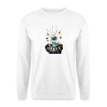 Bitcoin Explosion Conception d’art numérique - Sweat-shirt Unisexe - blanc - Devant
