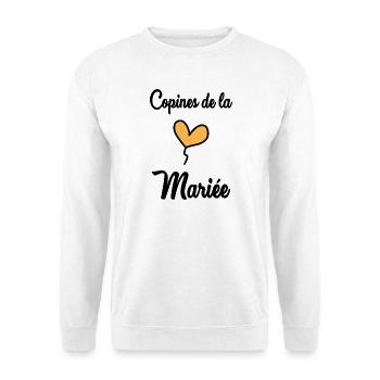 BRIDE-TO-BE. Bachelorette party. WEDDING. TEAM. TEAM BRIDAL - Unisex Sweatshirt - white - Front