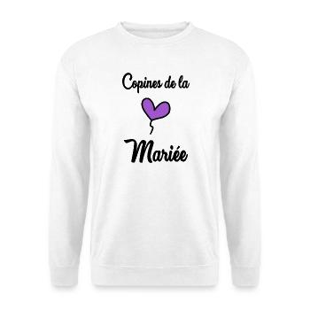 BRIDE'S GIRLFRIENDS - Unisex Sweatshirt - white - Front