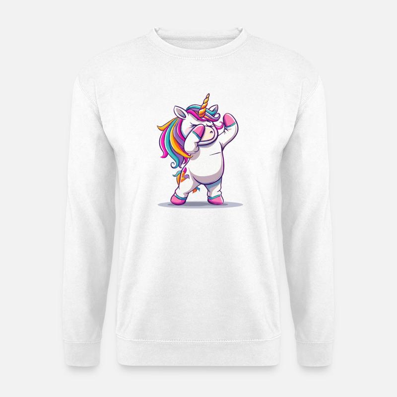 Tanzendes Einhorn - Unisex Pullover - Weiß