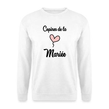 Bachelorette party. WEDDING. TEAM. TEAM BRIDE. BRIDE-TO-BE - Unisex Sweatshirt - white - Front